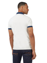 Ben Sherman Men's Plus Size Colour Block Rib Polo 2XL to 5XL