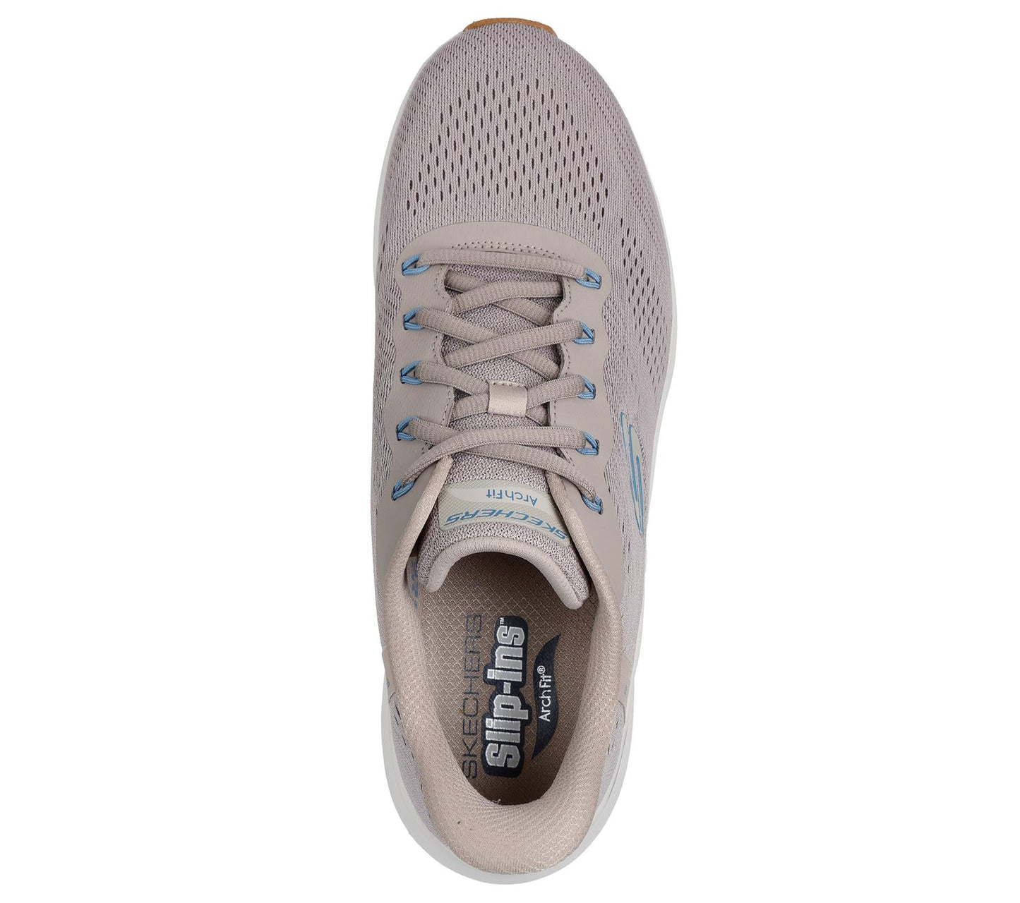Skechers Slip On Shoe For Men Arch Fit 2.0 Lestur Slip-Ins in Taupe/Blue, 5.5-15