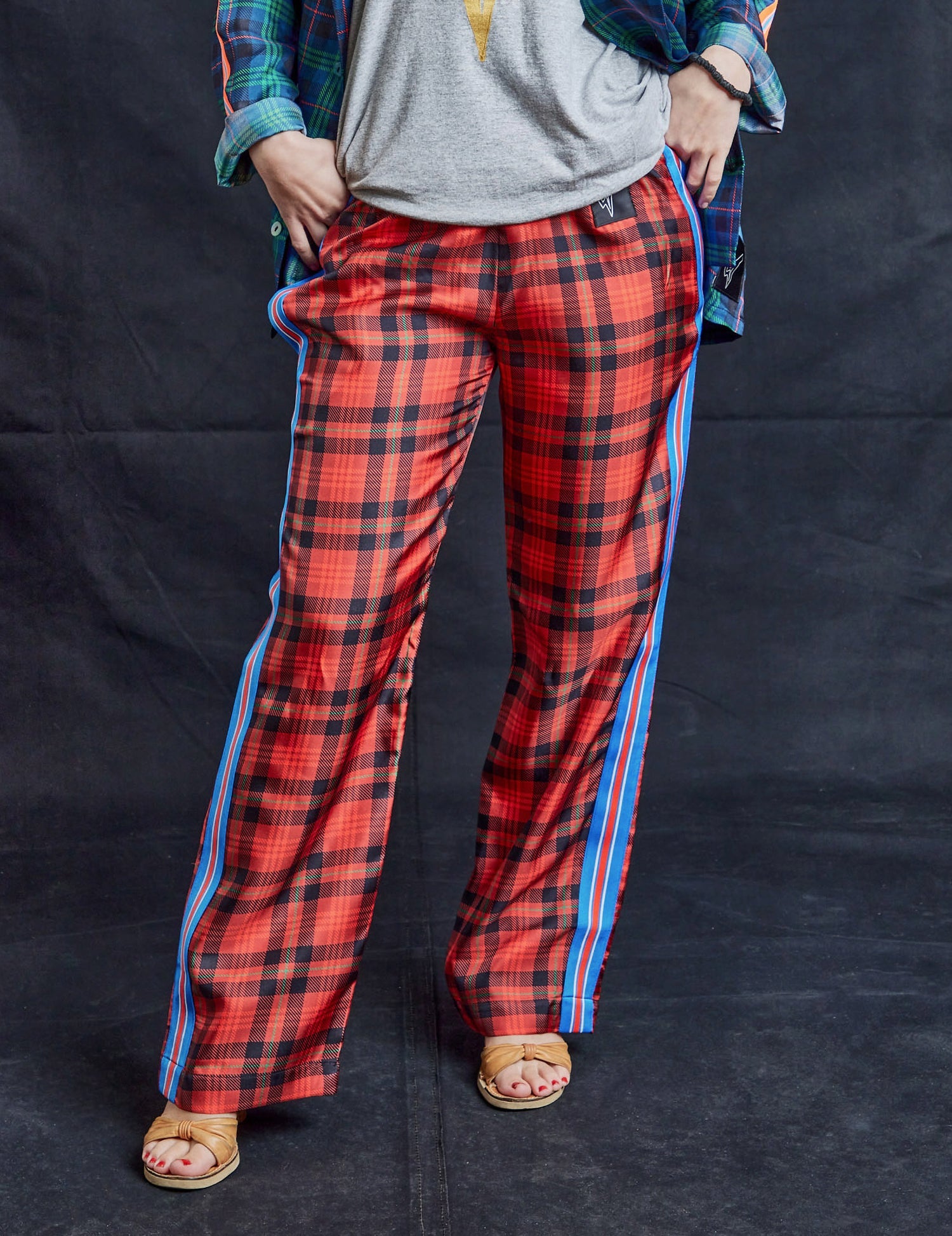 Sexual Healing Red Silk Trousers