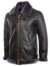 JEE2 Men's Shearling Jacket - Black/Snowtop Fur