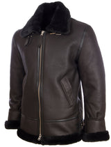 JEE2 Men's Shearling Jacket - Black/Black Fur