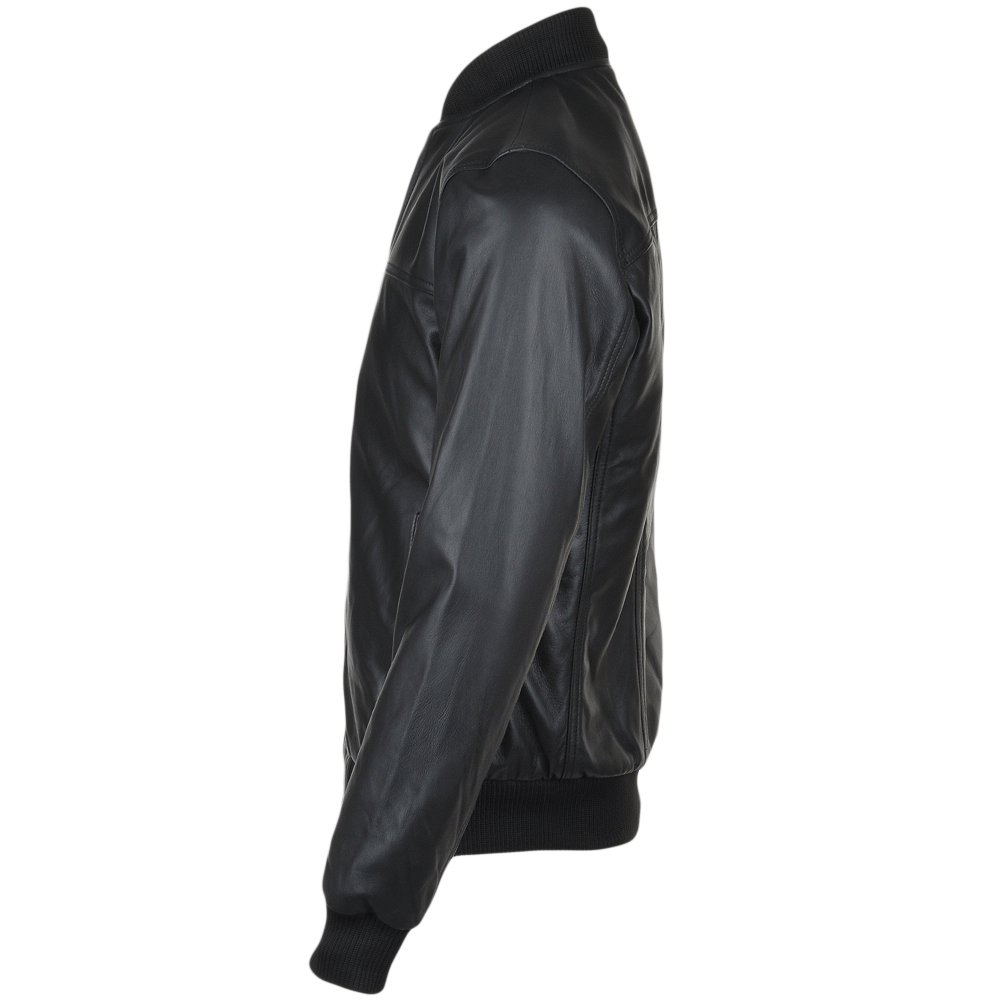 Men's Bomber Leather Jacket | Black, Brown, & Corodovan