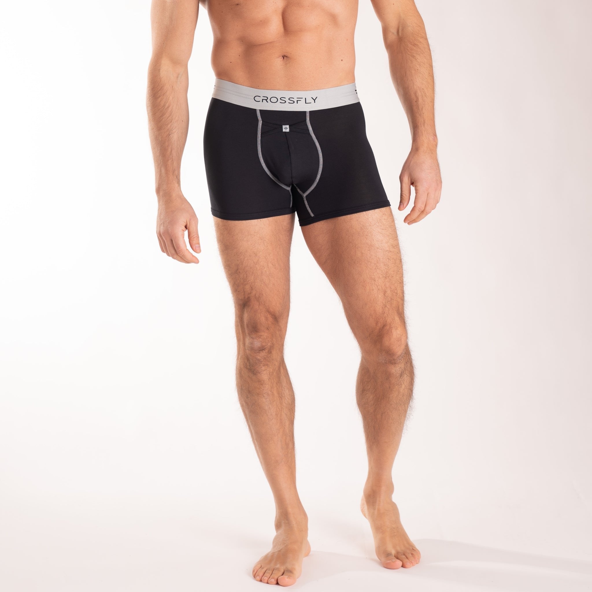 3-Pack: IKON X Men's 3" Trunks - Black/Silver