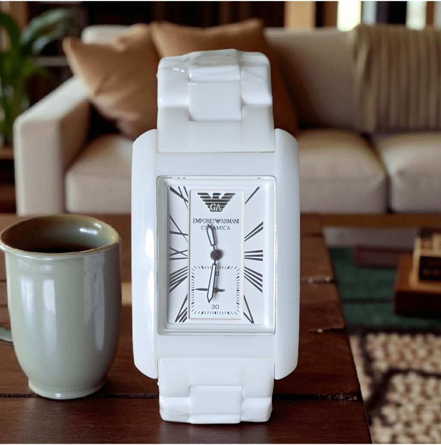 Emporio Armani watch AR1408 Square Men's