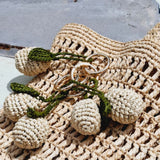 Accessories - Apple Raffia Keyring