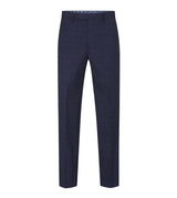 Skopes Hepworth Suit Tailored Fit Trousers For Men in Navy Blue Mini Check, 30W to 58W
