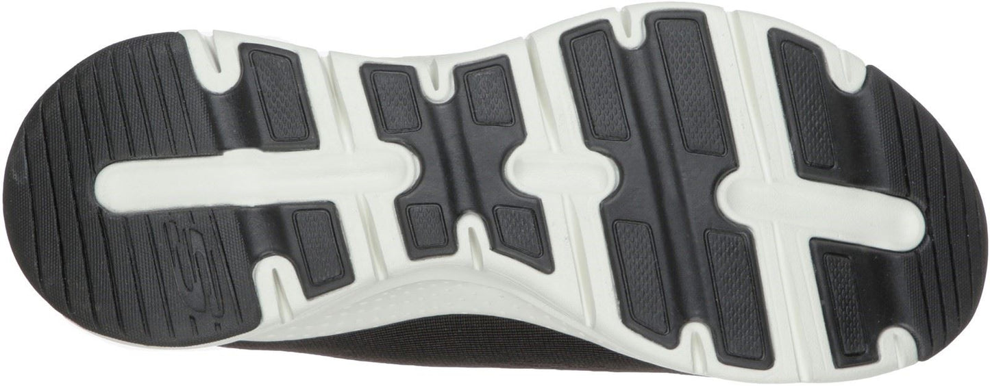 Skechers Arch Fit Sunny Outlook Sports Shoe Ladies Sports in Black/White