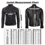 44T9 Men's Biker Jacket - Dirty White