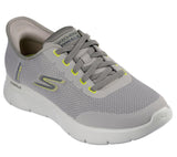Skechers Slip On Shoe For Men Go Walk Flex Netro Slip-Ins in Taupe, 6-15