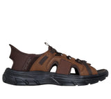 Skechers Slip On Sandal For Men Revolted Merrick in Dark Brown, 6-13