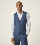 Skopes Remo Wool Rich Suit Waistcoat For Men in Blue, 34R-62R