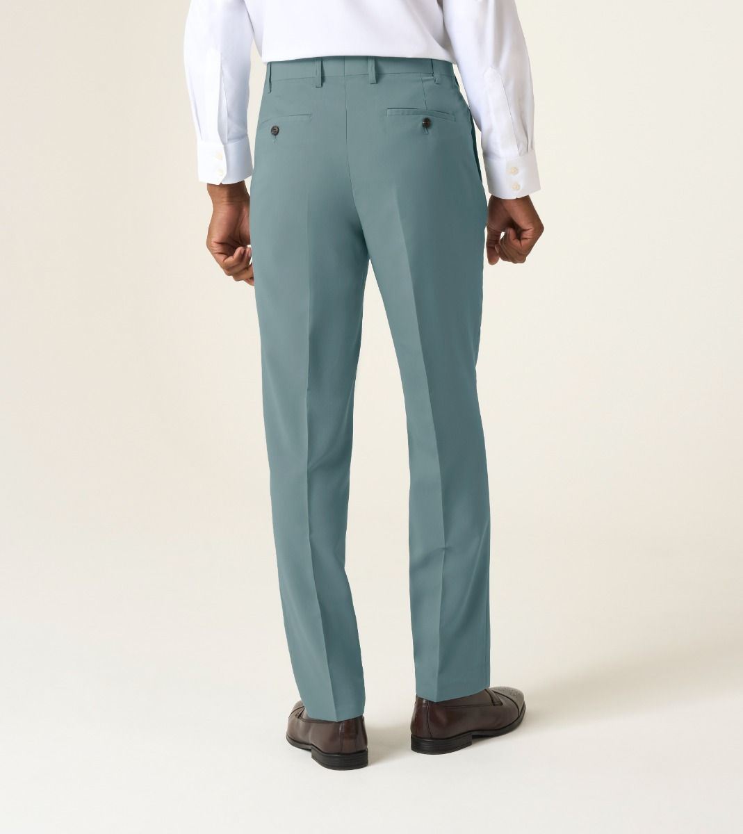 Skopes Tailored Fit Beckett Suit Trouser For Men in Mint Green, 30W-58W