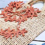 Raffia Coral Keyring