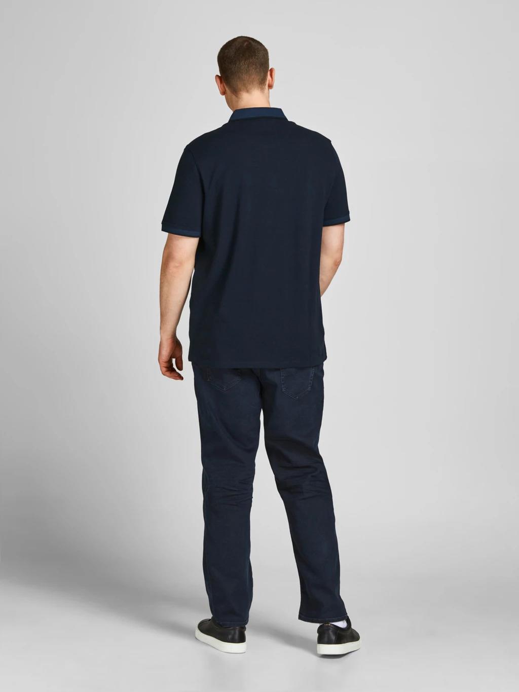 Jack & Jones (12143859) Men's Plus Size JJEPAULOS Polo Shirt in 6 Colours 2XL to 6XL