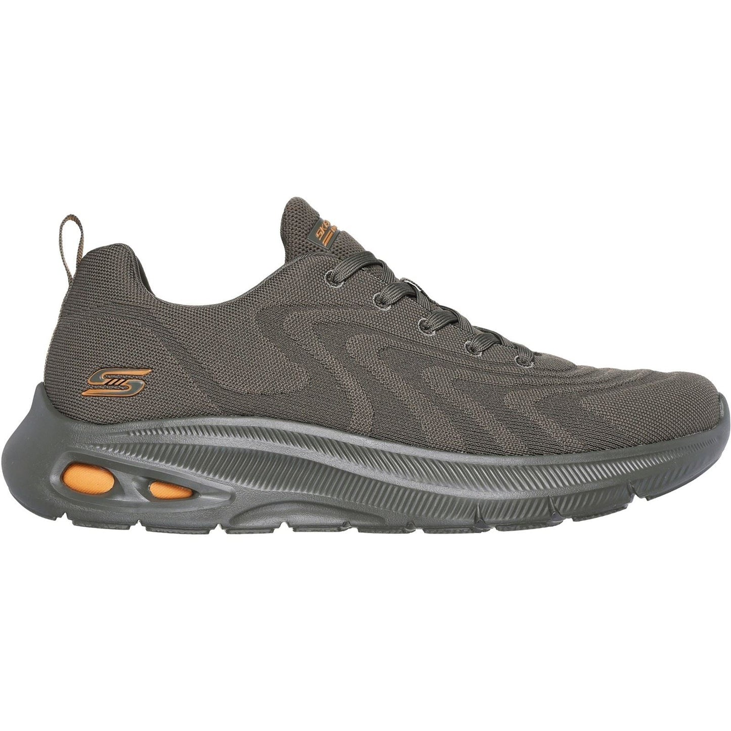Skechers Men Trainers - Bobs Unity Sleek Revive in Olive, 6-12 - GAR118075