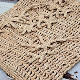 Raffia Coral Keyring