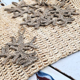 Raffia Coral Keyring