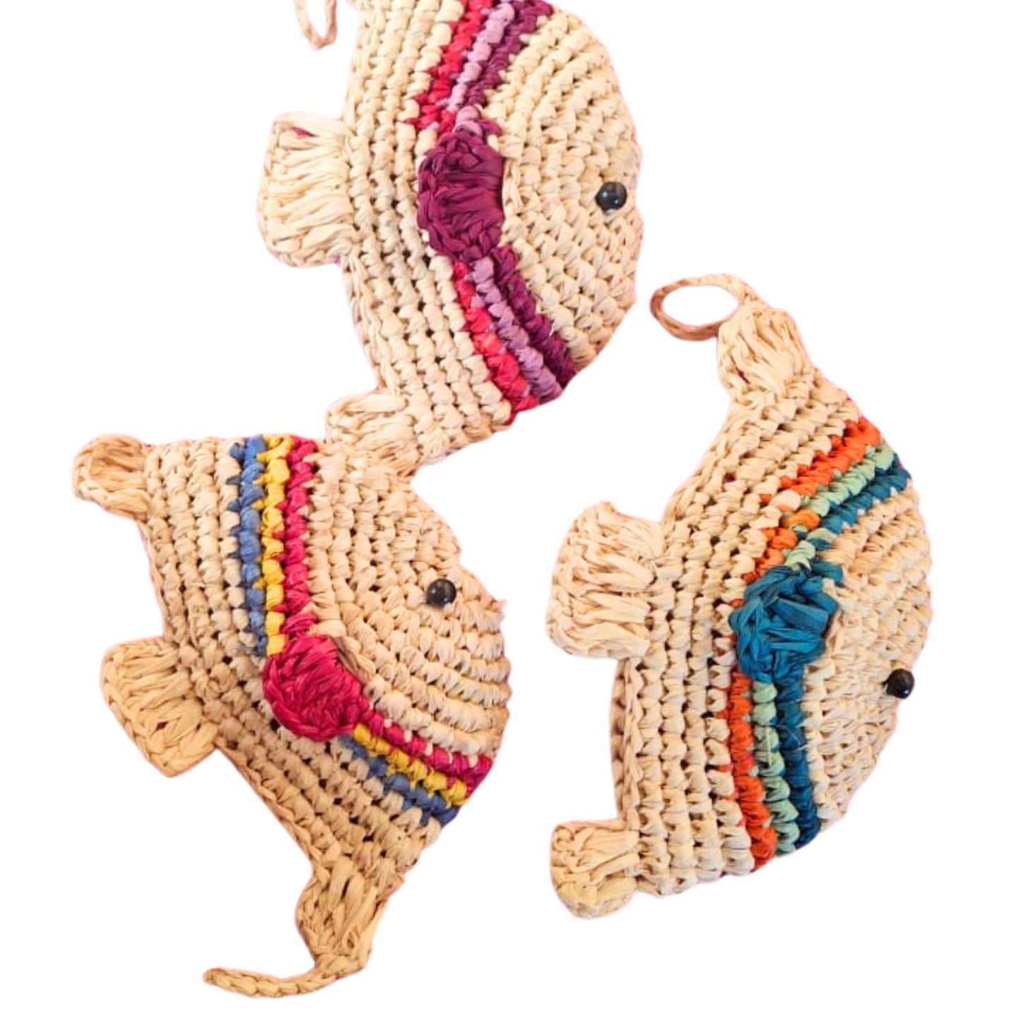 Accessories - Fish Raffia Keyring