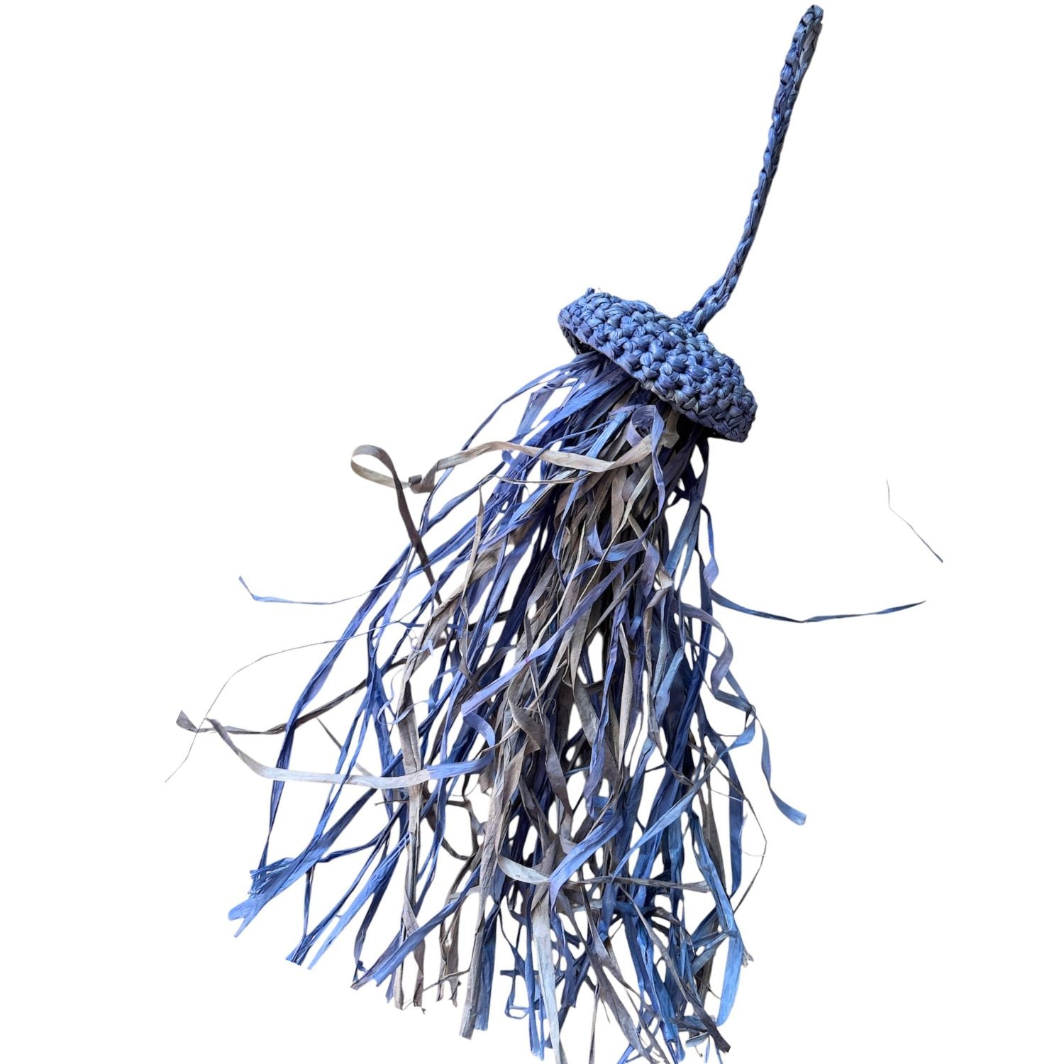 Jellyfish- Raffia Keyring