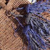 Jellyfish- Raffia Keyring