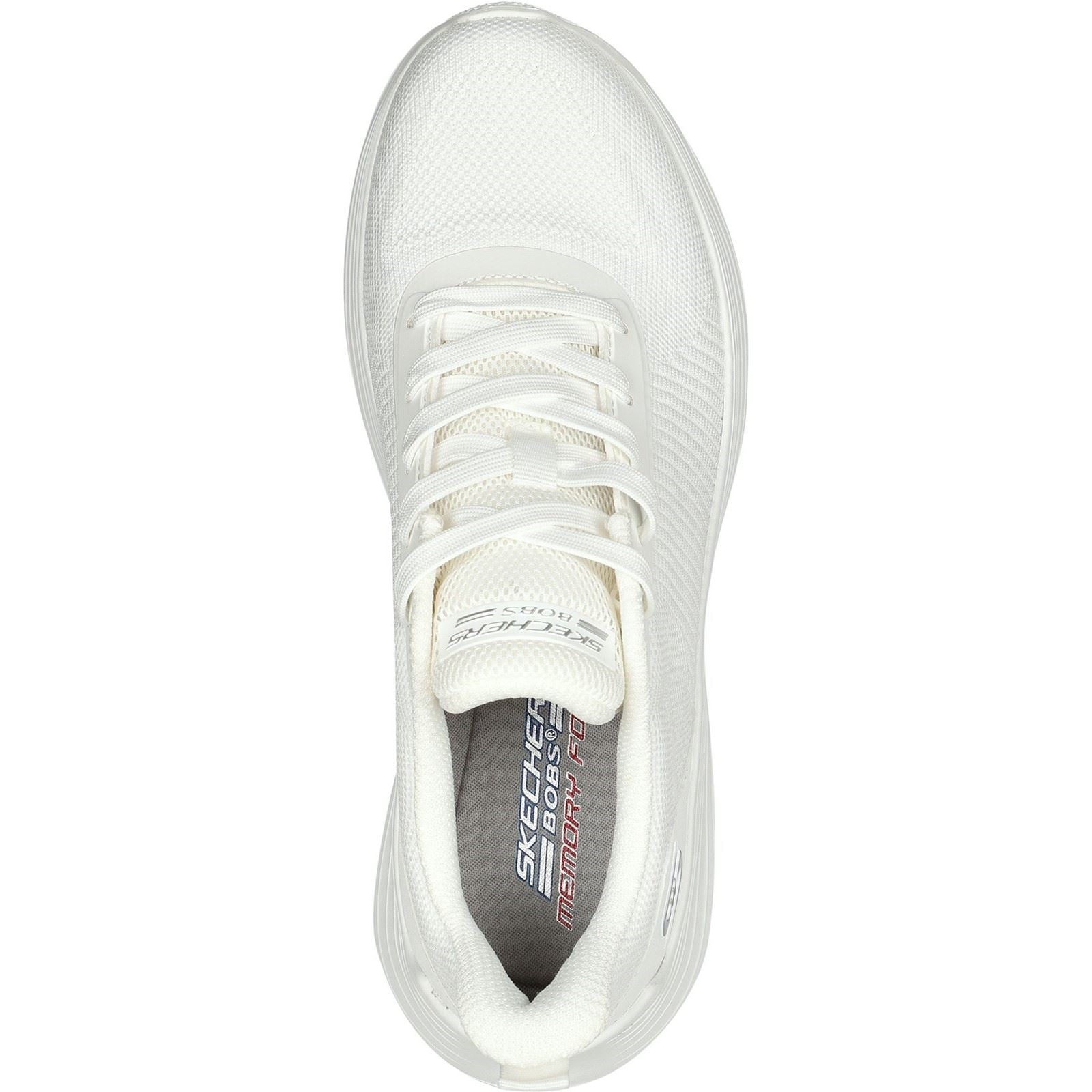 Skechers (GAR117470) Women's Bobs Squad Waves Shoes in Off White 3 to 8