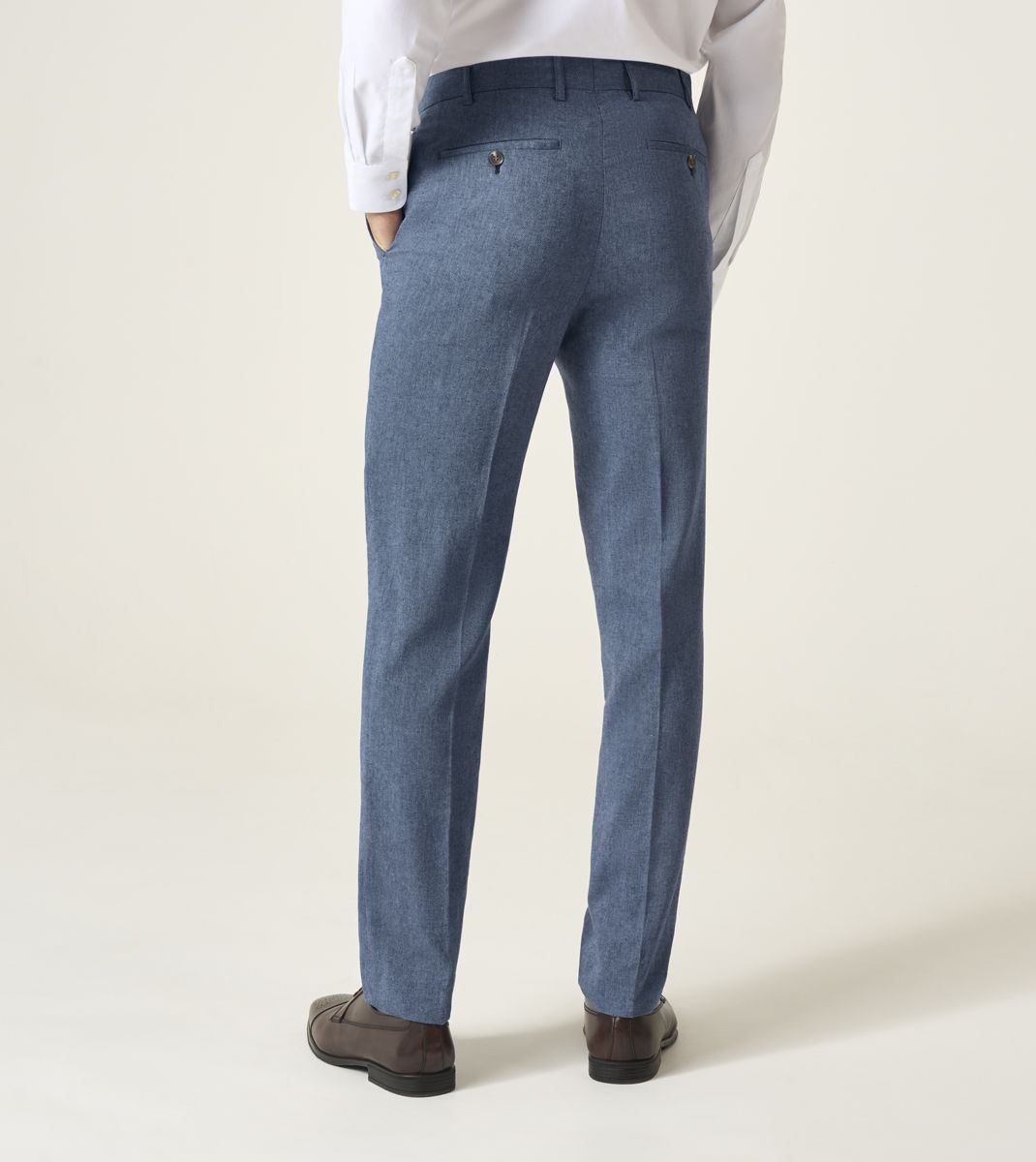 Skopes Calvados Suit Tailored Fit Trouser For Men in Blue, 30W-58W