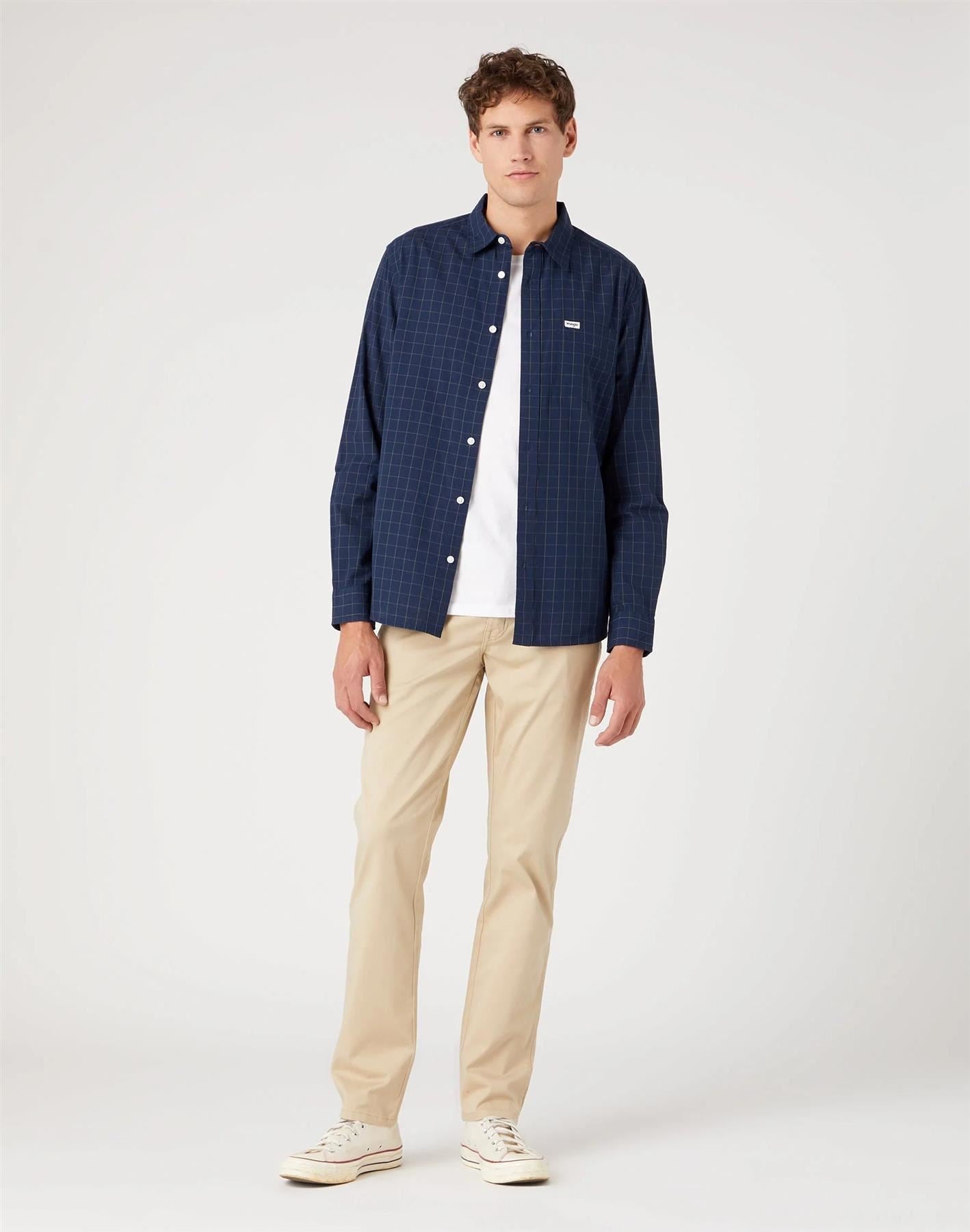 Wrangler Texas Slim Chino in Safari Colour Waist Size  34 to 46