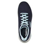 Skechers Arch Fit Sunny Outlook Sports Shoe Ladies Sports in Navy/Light Blue