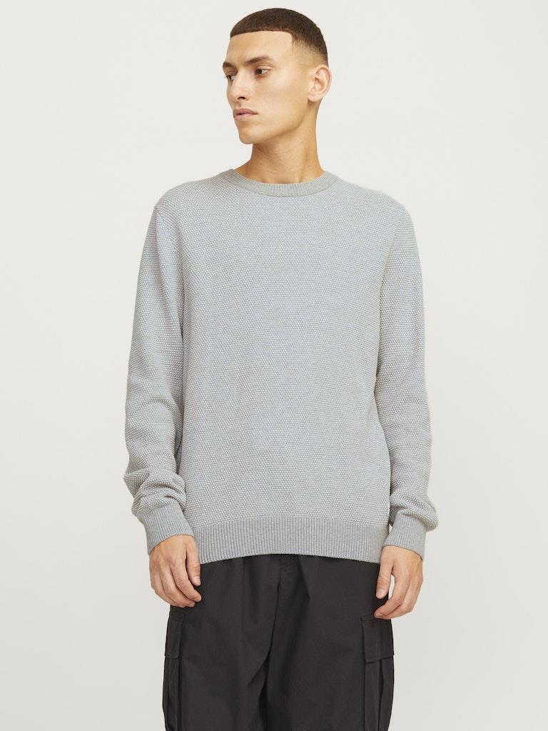 Jack & Jones Knit Crew Neck With Long Sleeves For Men (JJEGLOBE) in 6 Colours, L-XL