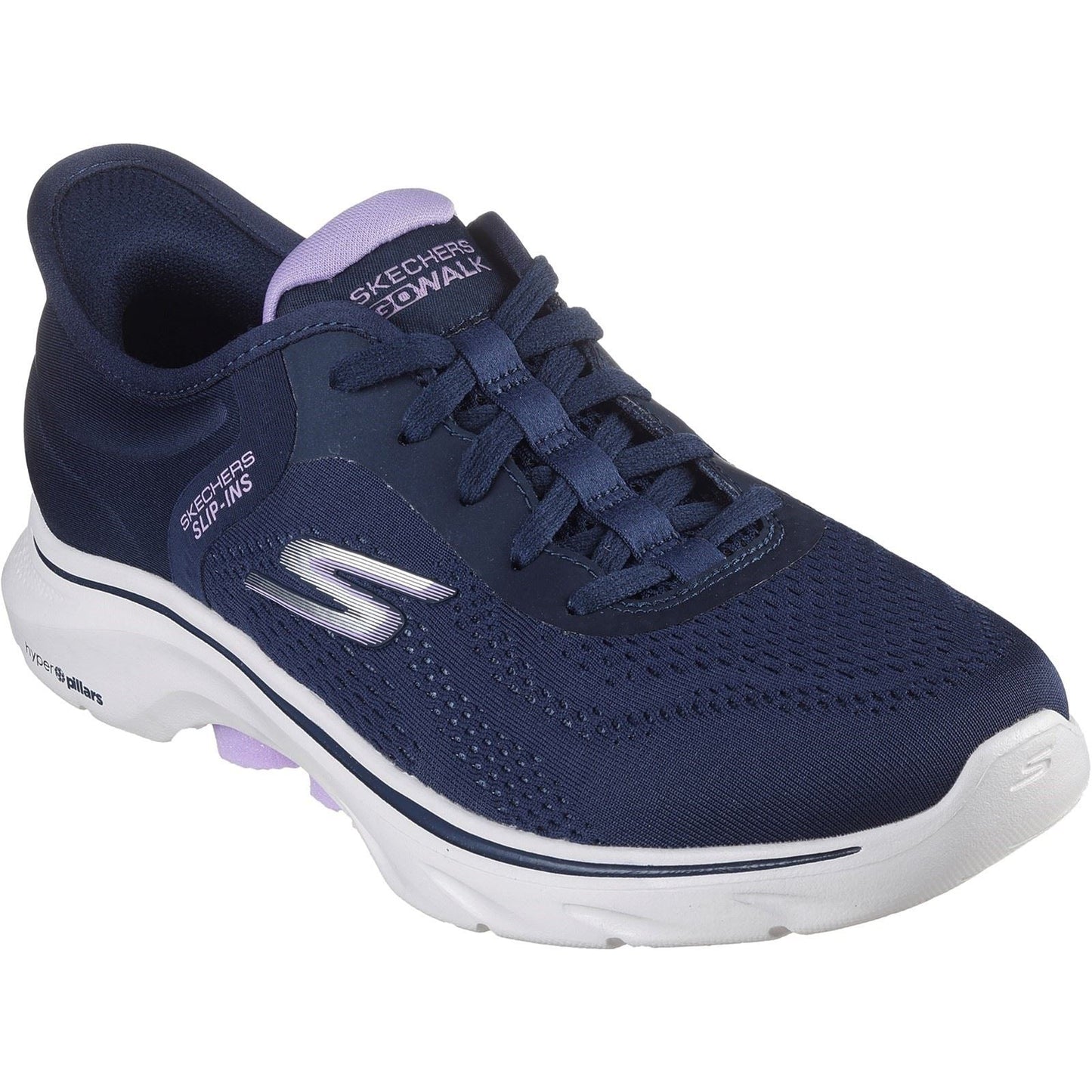 Skechers Women Shoes - GO WALK 7 - Valin in Navy/Lavender, 3-8 - GAR125233