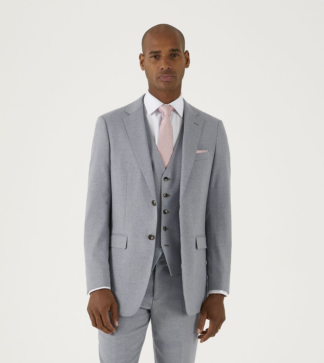 Skopes Jodrell Suit Tailored Fit Jacket For Men in Silver, 34S-62L