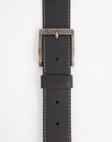Wrangler Men's Premium Leather Stitched Belt in Brown & Black Size 80" to 115"