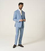Skopes Lucien Suit Waistcoat For Men in Sky Blue, 34R-62R