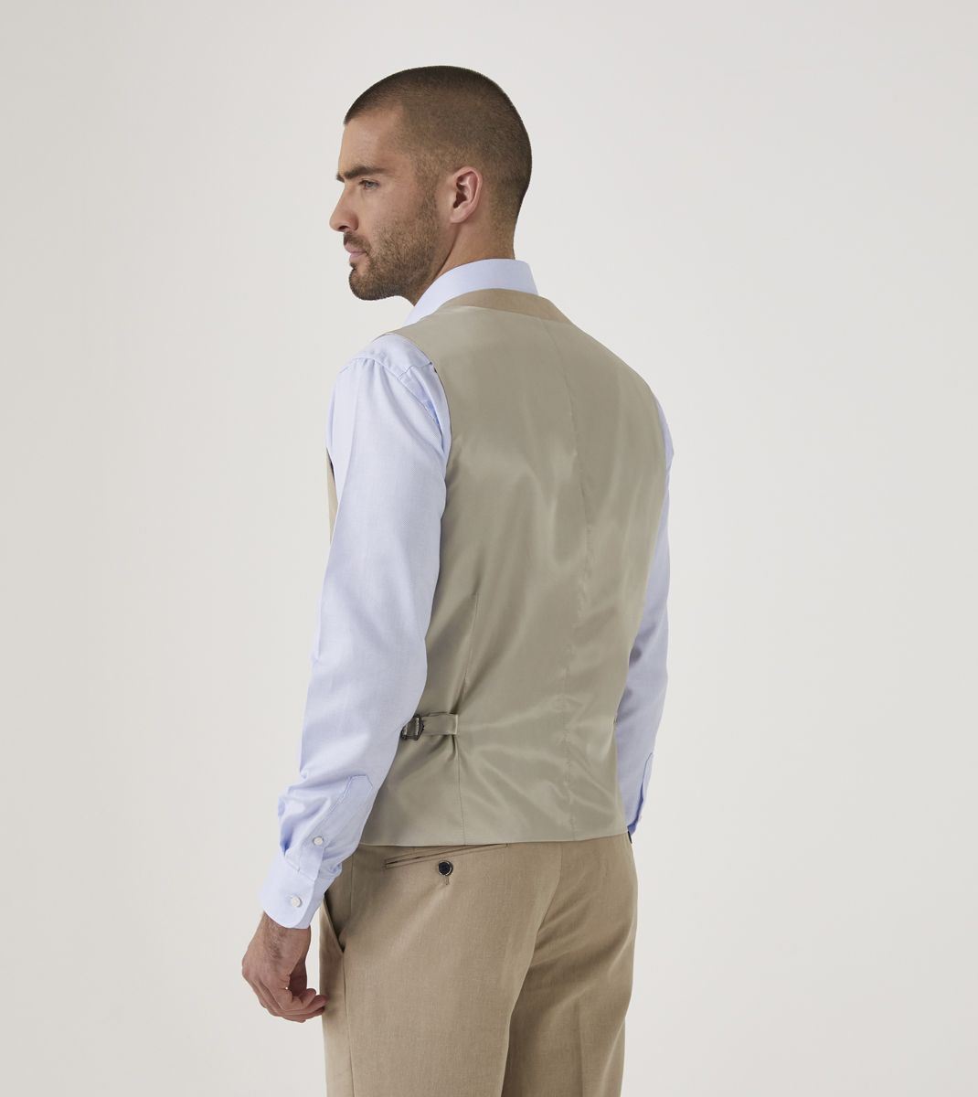 Skopes Tuscany Waistcoat For Mens MM10058 in Stone, 52R to 62R