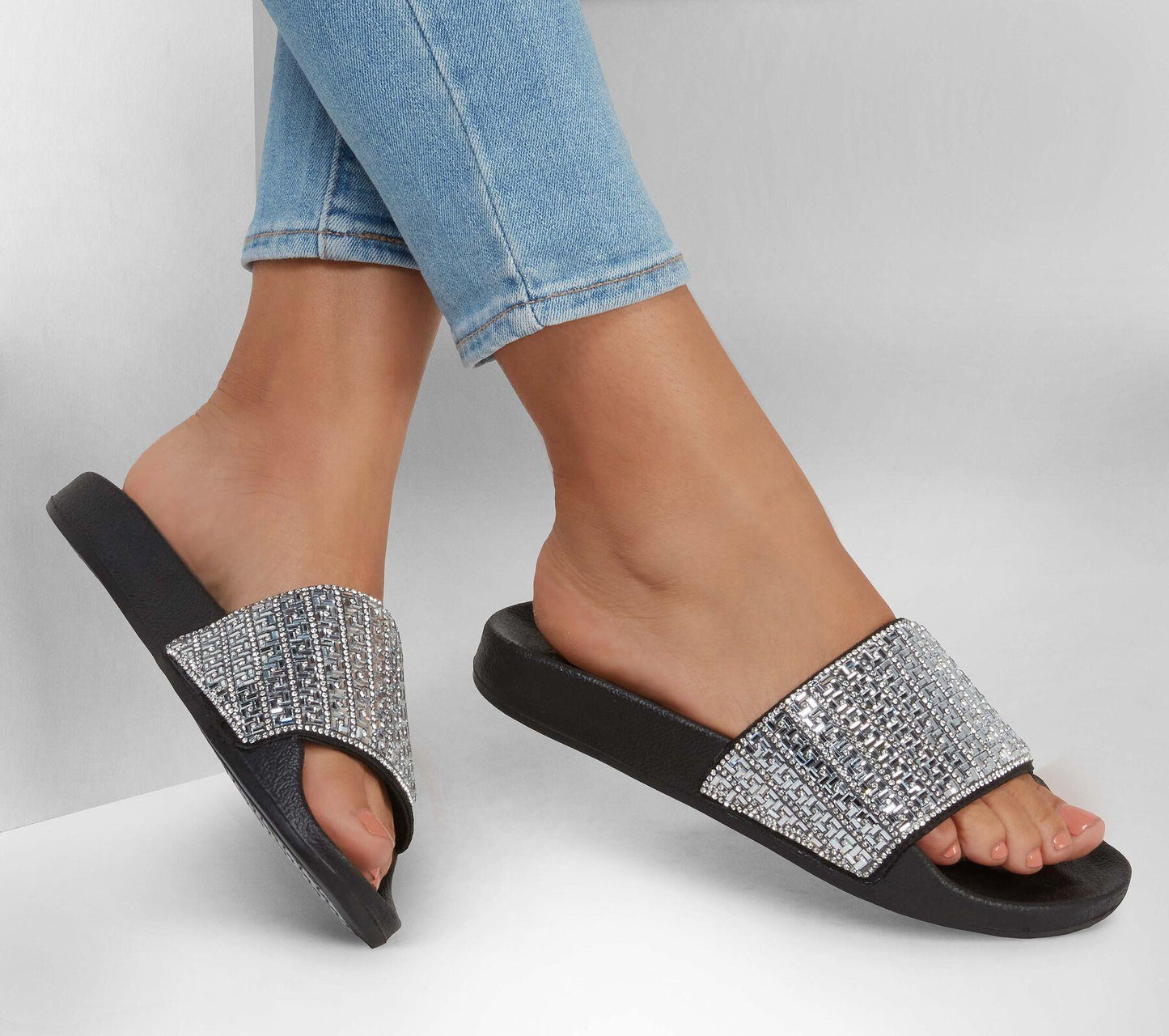 Skechers (GAR119320) Mule Ladies Summer Pop Ups New Spark Slippers in UK 3 to 8