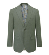 Skopes Calvados Linen Blend Tailored Fit Suit Jacket For Men in Sage, 36S-62L