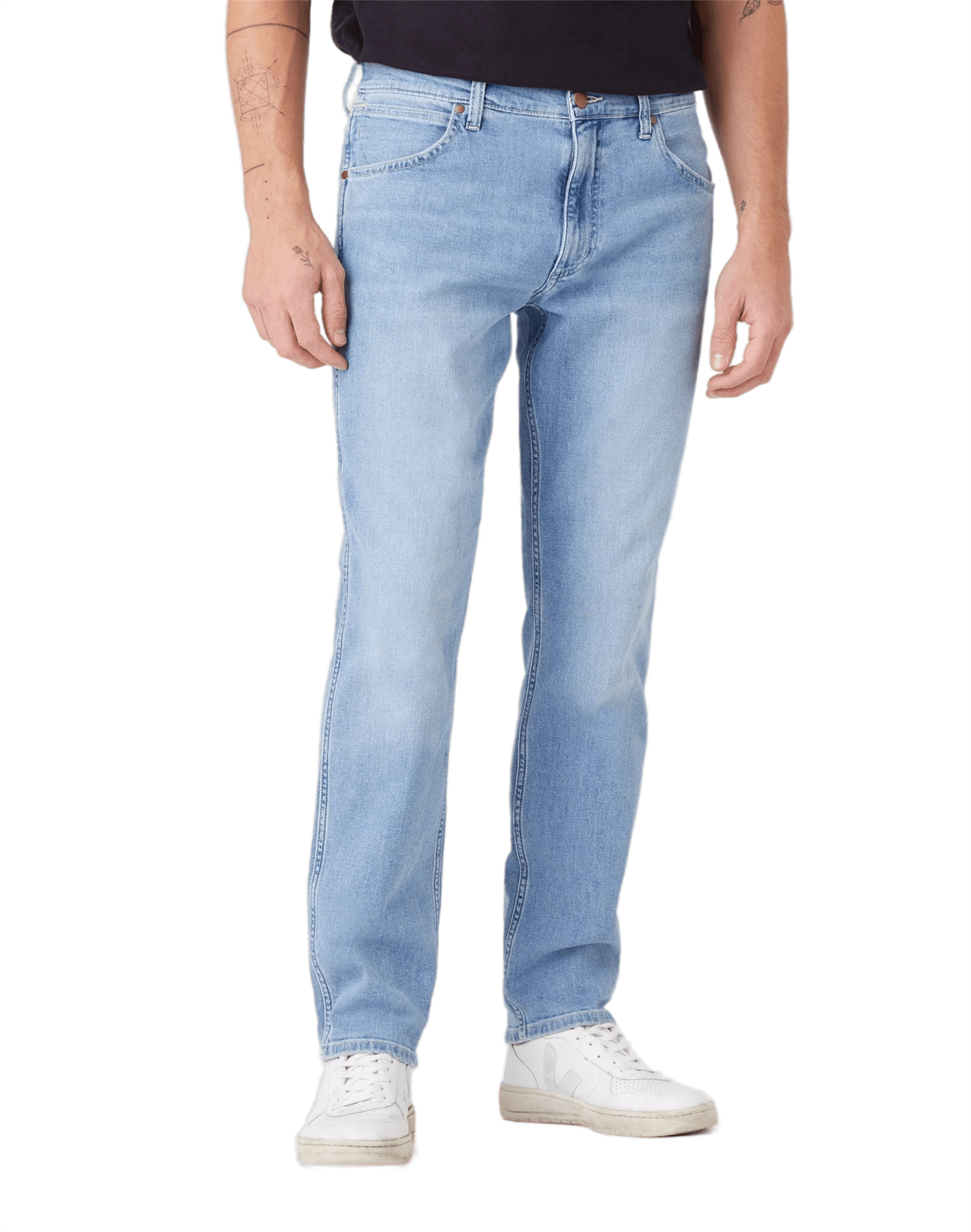 Wrangler Men's Greensboro Medium Stretch Jeans in Highlight Waist 34 - 46
