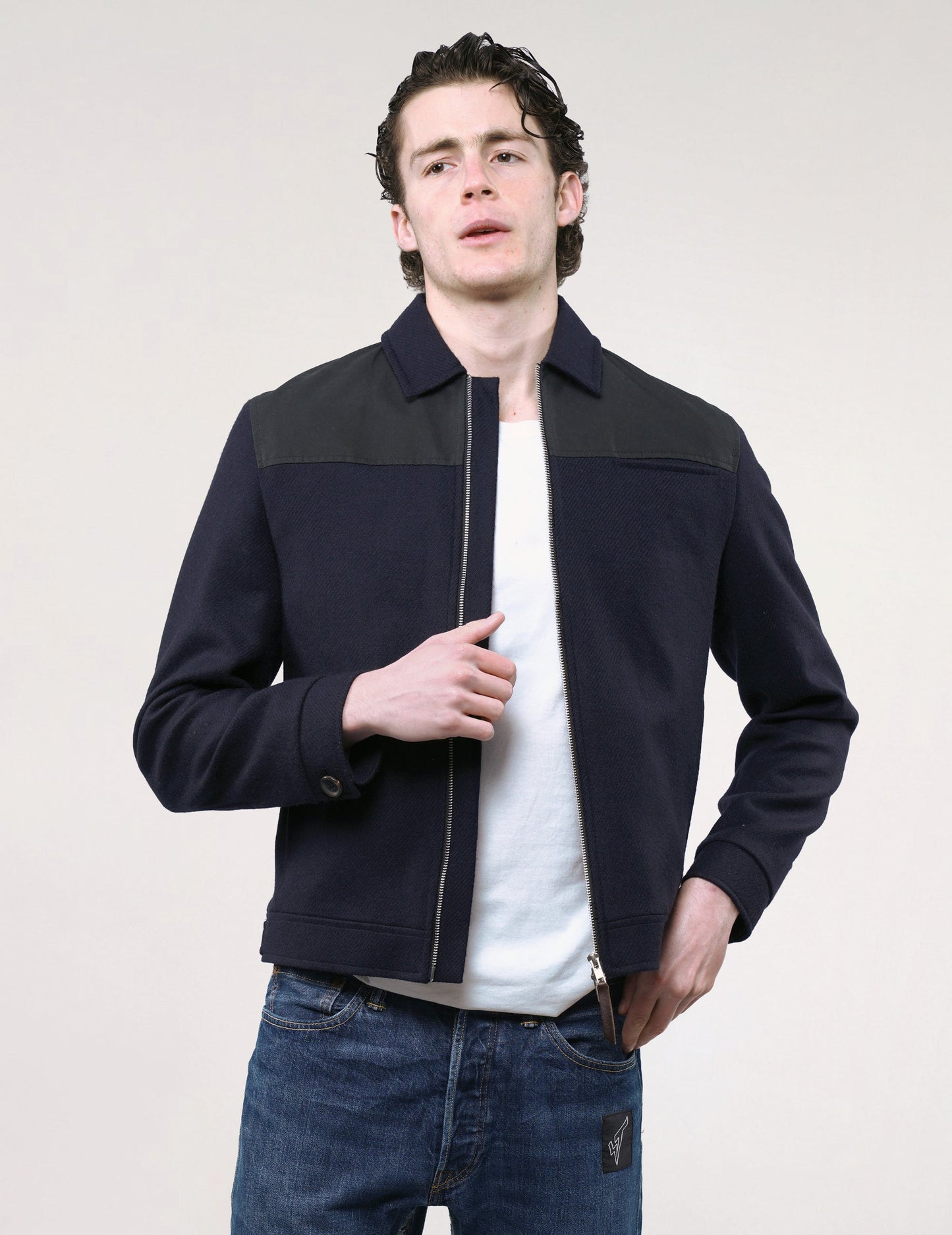 Oliver Spencer Lightweight Jacket in Navy