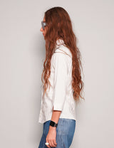 Cropped Sleeve Blouse