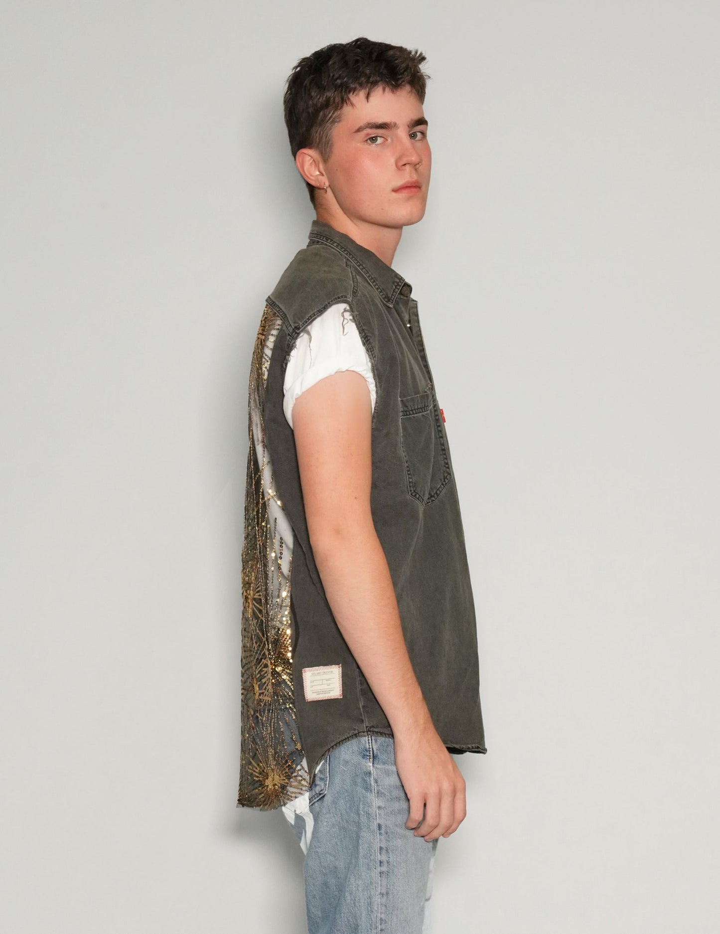 Party Back Denim Vest.