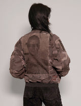 MA-1 Patched Bomber in Grey Camo