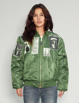 MA-1 Patched Bomber in Green