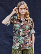 Party Back Shirt - Black Lace - Camo