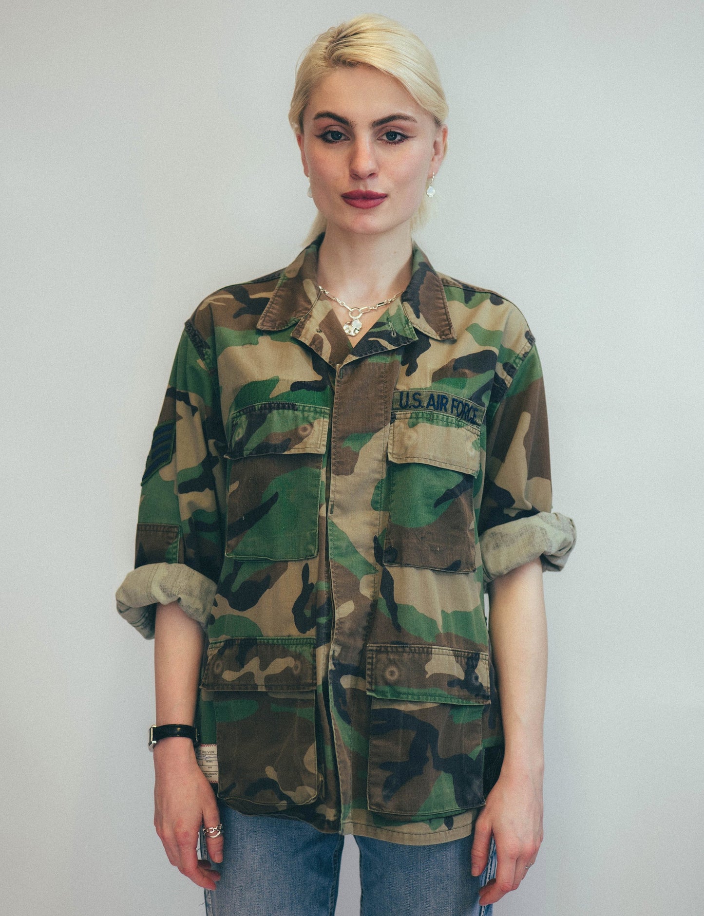 Party Back Shirt - Gold Lines Sequin - Camo