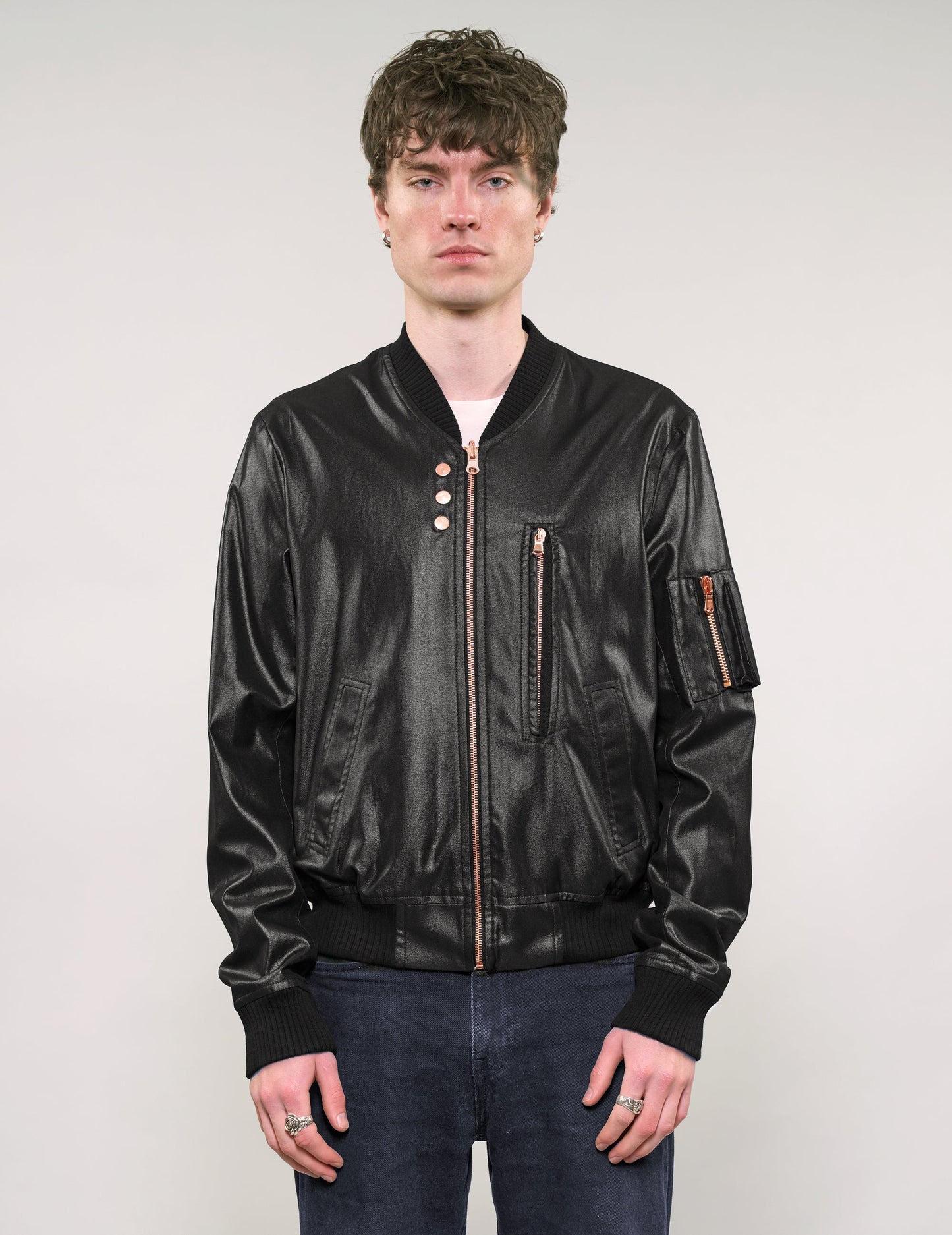IMMORTAL Sebring Bomber Jacket - Chintz Woven Twill in Black