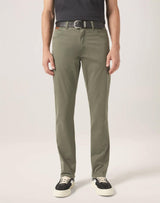 Wrangler Texas 822 Authentic Slim Chino Trouser In Dusty Olive And Plaza Taupe Waist 38 -44