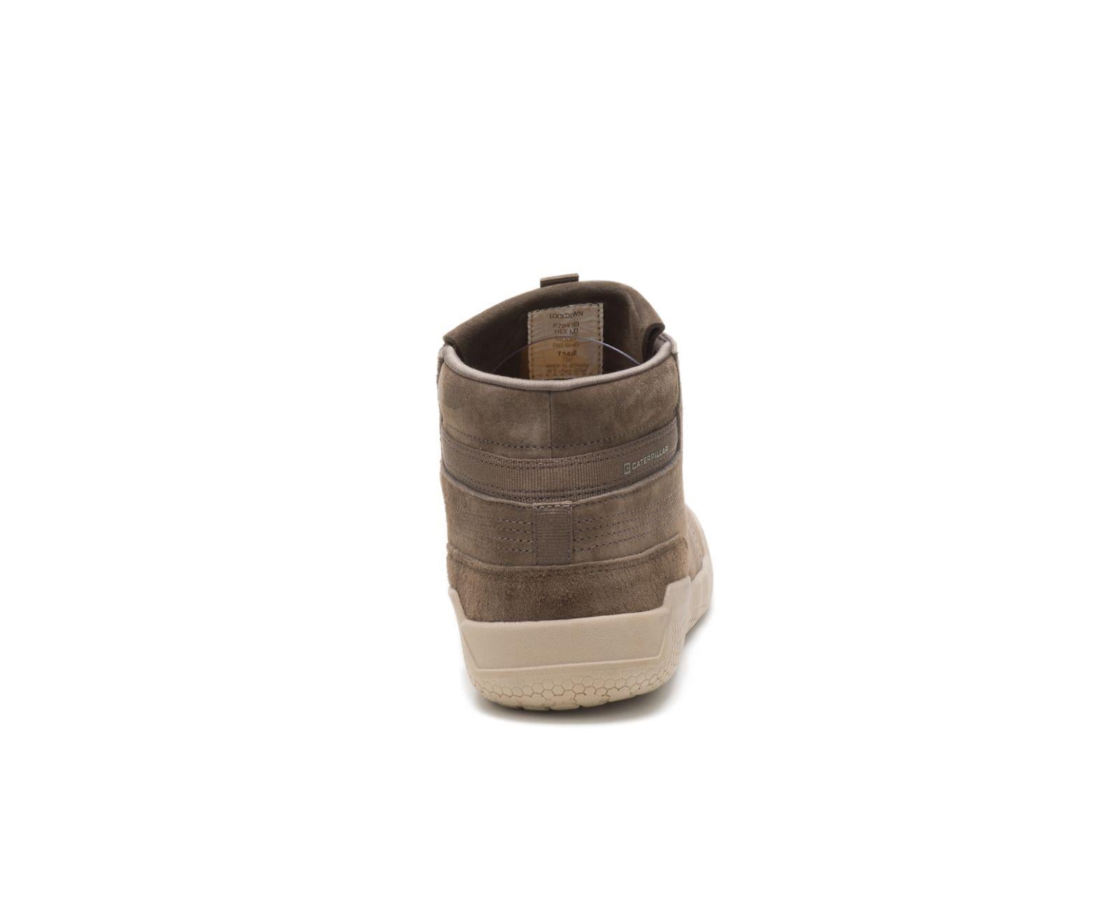 CAT Mens Code Hex Mid Shoes in Muddy Argile