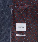 Skopes Tailored Fit Cole Jacket For Men in Navy Textured Weave, 36S-62L