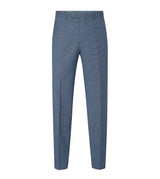 Skopes Tapered Fit Anthony Suit Trouser For Men in Blue Check, 30W-42W