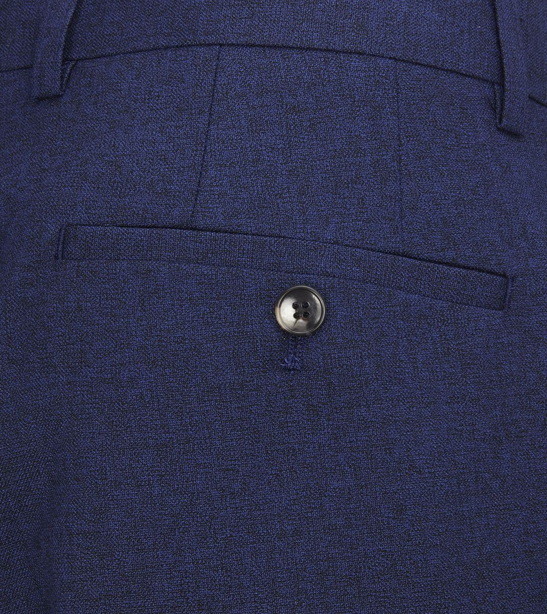 Skopes Jodrell Suit Tailored Fit Trousers For Men in Navy Blue Marl Tweed Effect, 30W to 58W